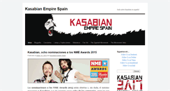 Desktop Screenshot of kasabianempirespain.com